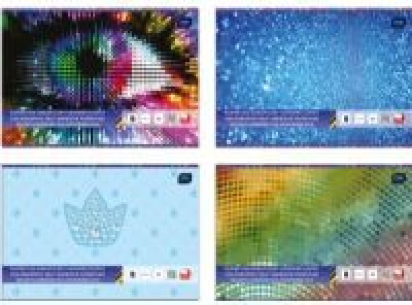 INTERDRUK Interprint En notatbok med holografiske papirer, B5/6-ark