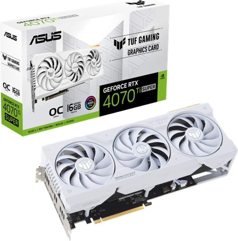 Asus Geforce Rtx 4070 Ti Super Oc Tuf Gaming White 16gb