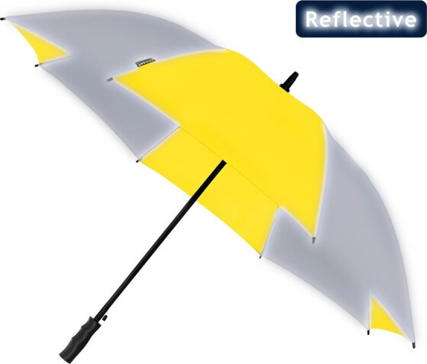 Reflective Umbrella - Automatic - Windproof - 120 cm - Yellow / Silver