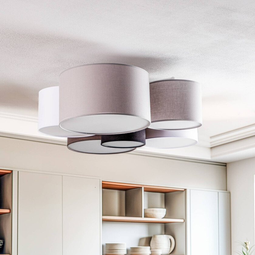 Lodge taklampe, 6 lyskilder, multifarget