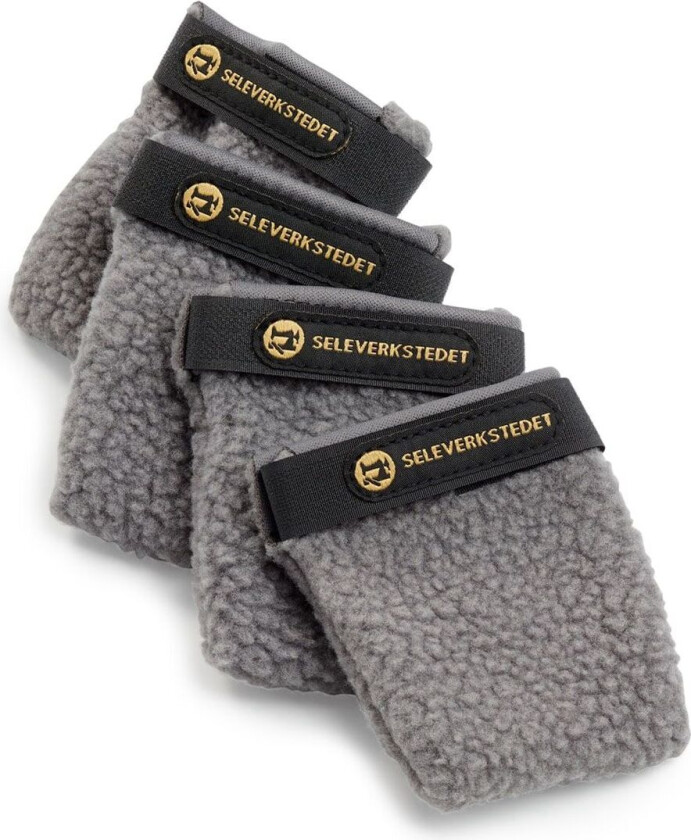 Potesokker Fleece 4-pk Grå XS
