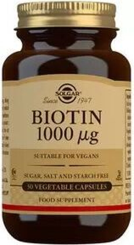 Biotin 1000ug - 50 Kapsler