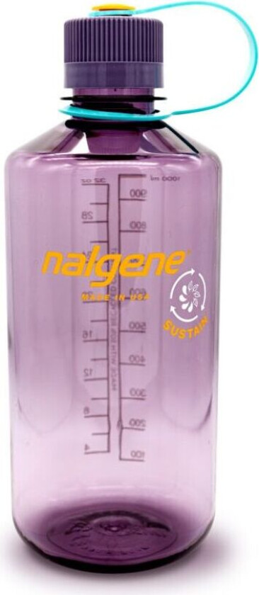 1l Narrow Mouth Sustain Water Bottle Aubergine 1L