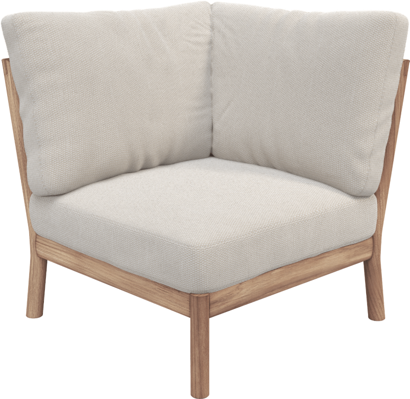 Bilde av Tradition Hjørnemodul Lys sand teak