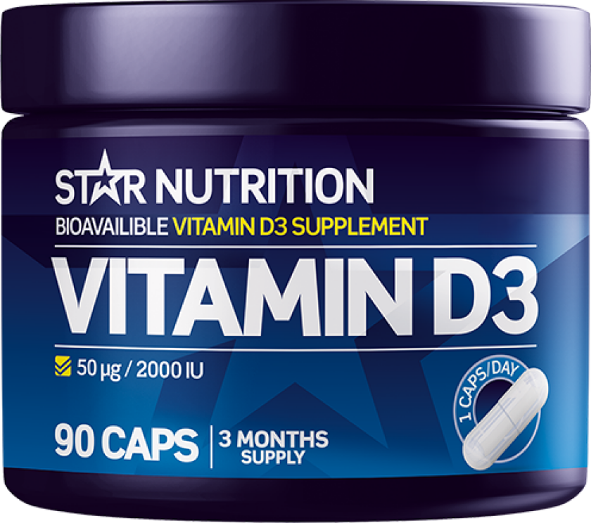 Star Nutrition - Vitamin D3, kosttilskudd STD