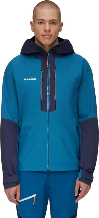 Taiss HS Hooded Jacket, skalljakke herre Deep Ice-marine