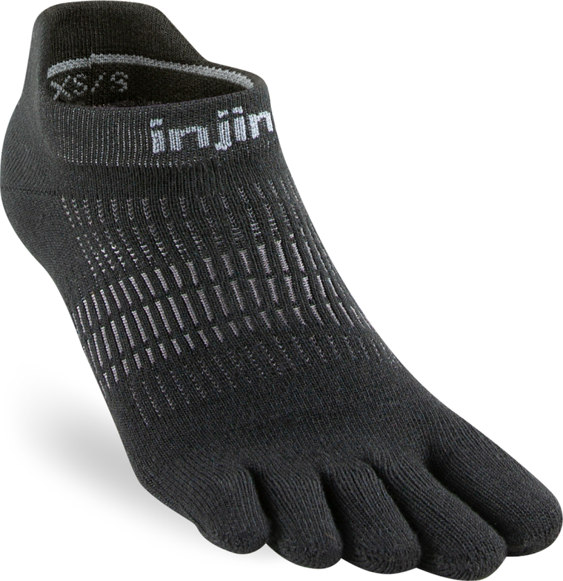 Women's Run Lightweight No-Show Black XS/S, Black