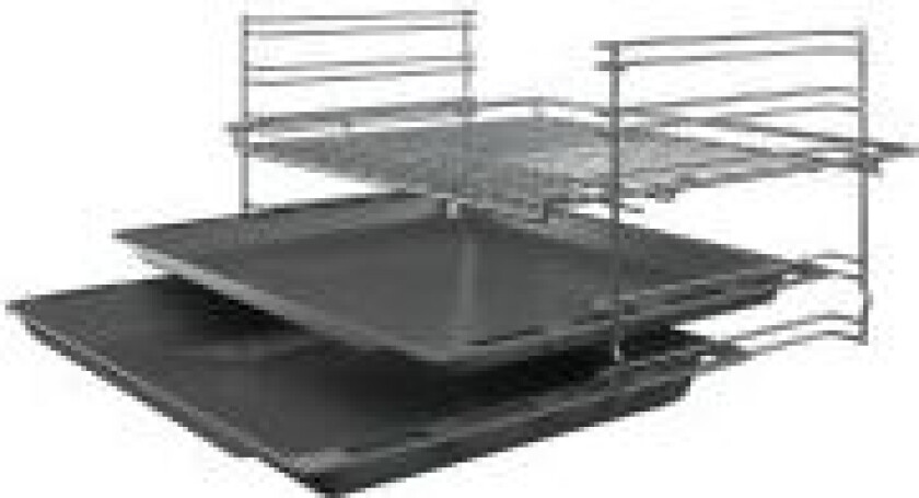 iQ500 HK9S5A240 - Komfyr - frittstående - bredde: 60 cm - dybde: 60 cm - høyde: 85 cm - med selvrens - rustfritt stål