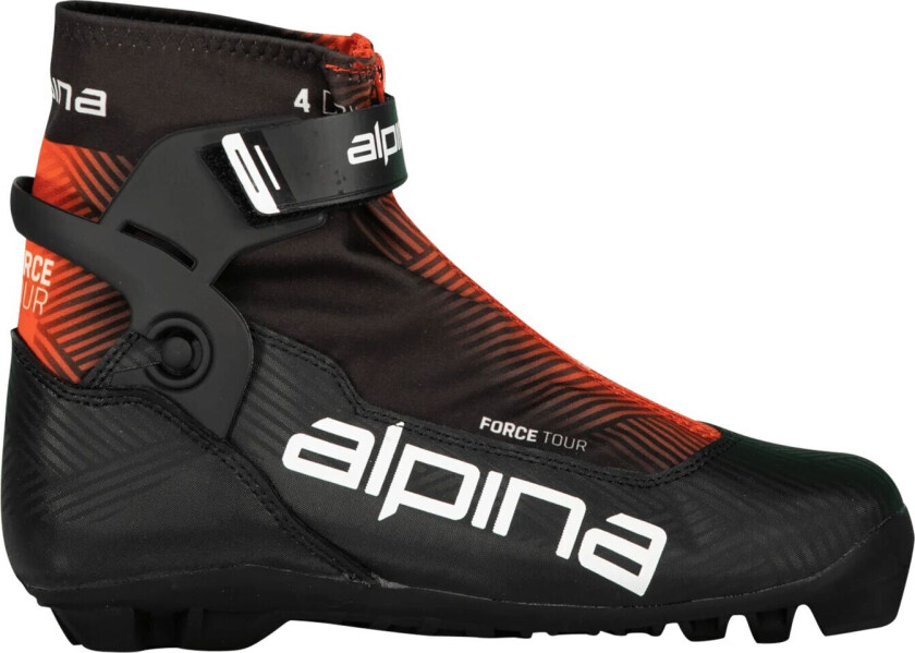 XC boots Force Tour CL 2324, klassisk/kombi skistøvel, unisex BLACK/RED