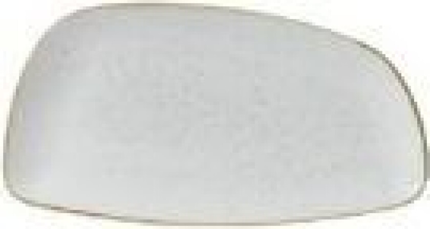 Tallerken Stonecast Geo 35x18.5 cm Porcelæn Vanilje,6 stk/krt