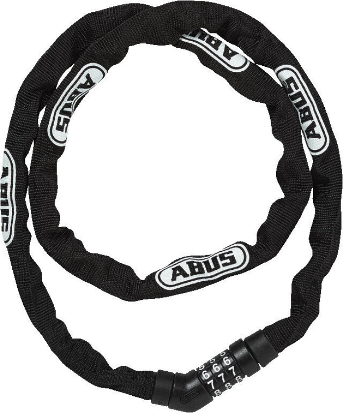 Abus Kjettinglås 4804c Steel-O-Chain Black 110cm