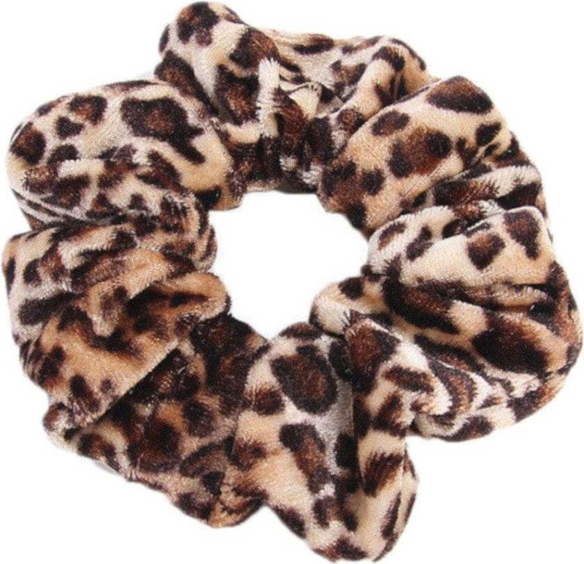Hårsnor - Scrunchie - Leopard - 5-pakning