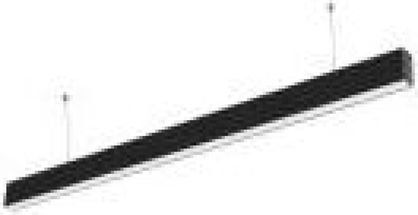 40W LED hanging linear lamp, black, 4000K