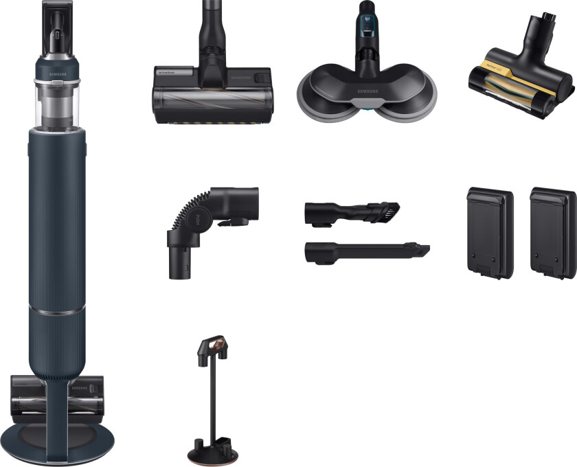 Bespoke Jet Plus Pro Extra 210W All In One Clean Station Midnight Blue, Blue