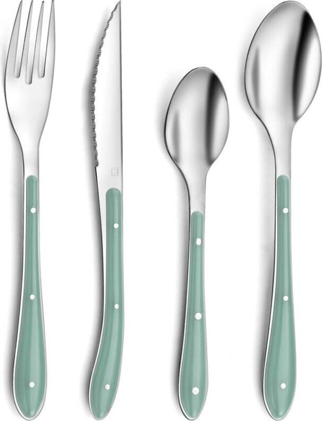 Bestikk Amefa Bistro Grønn Metall (24 pcs)