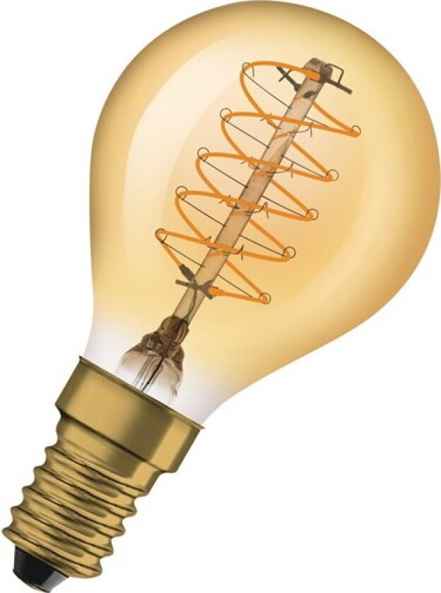 1906 LED krone gu spiral fil ul tynn 3,4W/822 E14 dim