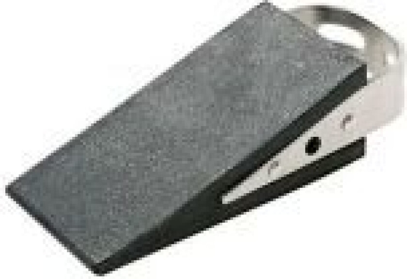 Bilde av 2854 Dørstopper Gummi, Rustfrit stål