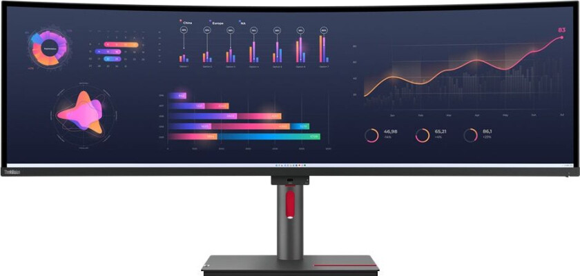 Thinkvision P49w-30 Curved 49" 5120 X 1440 32:9 Ips 60hz