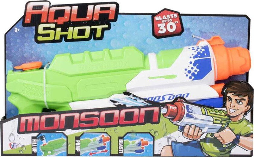 Vannpistol 55 cm med pumpefunksjon super soaker vannpistol