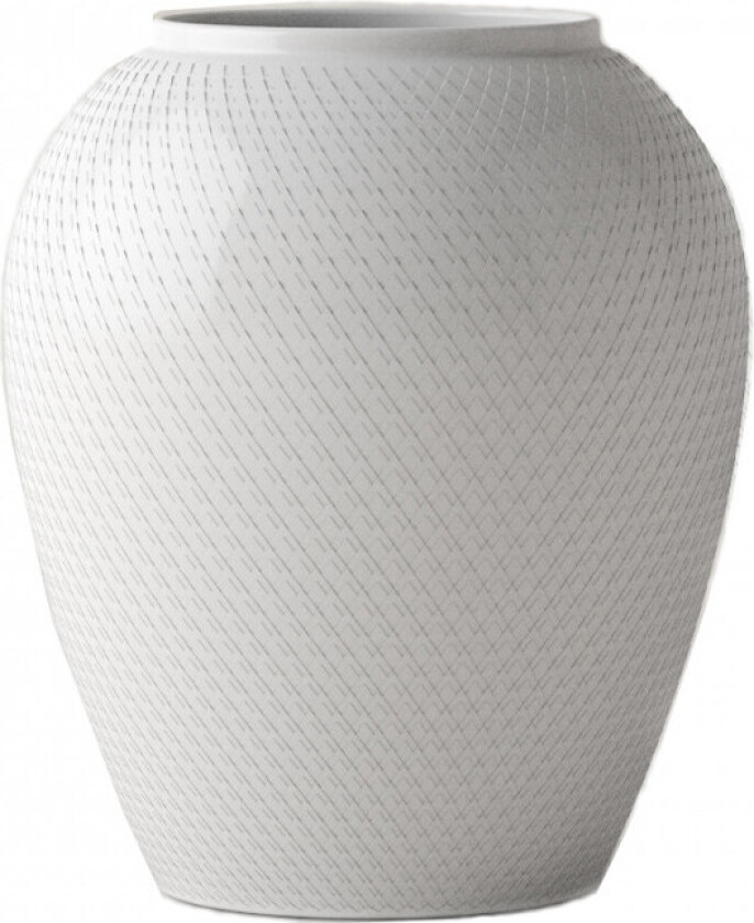 Rhombe vase Ø 21,5 cm Hvit