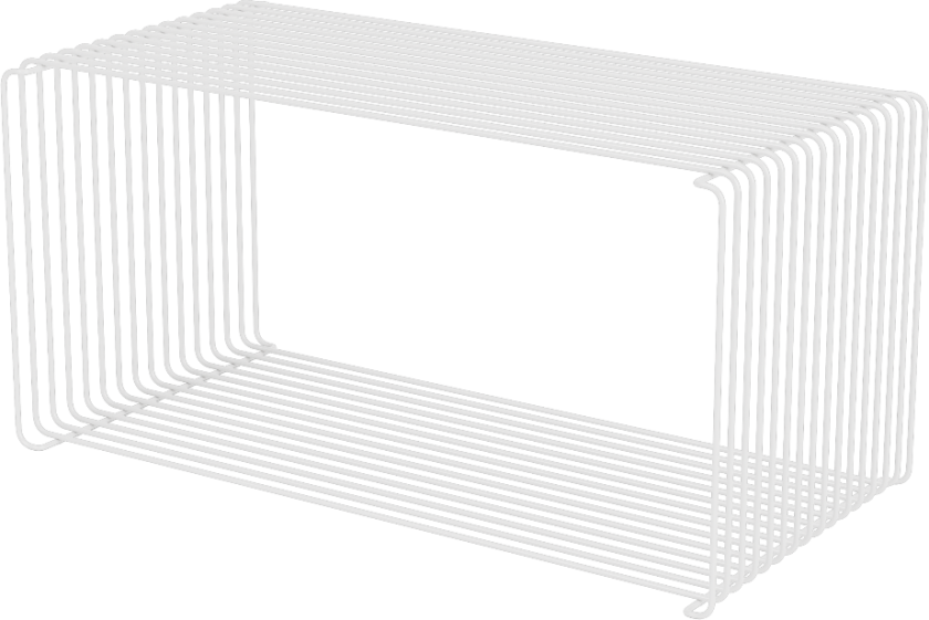 Panton Wire Extended hylle 34,8x70x34,8 cm Snow