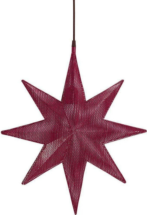 Capella adventsstjerne i metall 40 cm - Rød