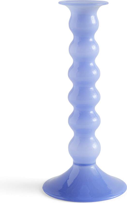 Wavy lysestake stor 21 cm Jade light blue