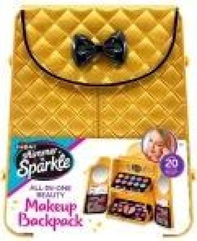 SHIMMER N SPARKLE COSMETIC BACKPACK GOLD