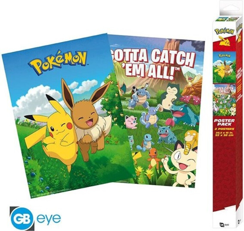 POKEMON - Set 2 Posters - Environments (52x38)