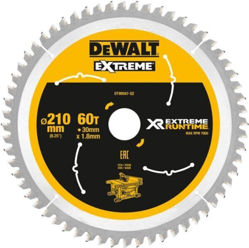 Dewalt DT99567 Sagklinge 60T