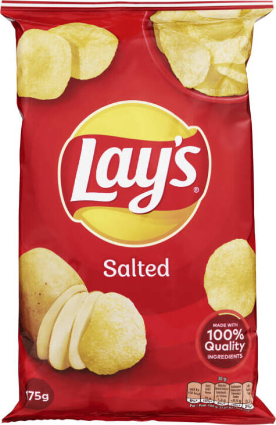 Lays Chips Saltet 175g