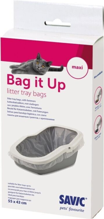 Bag It Up poser til kattetoalett 12pk 55x43 cm