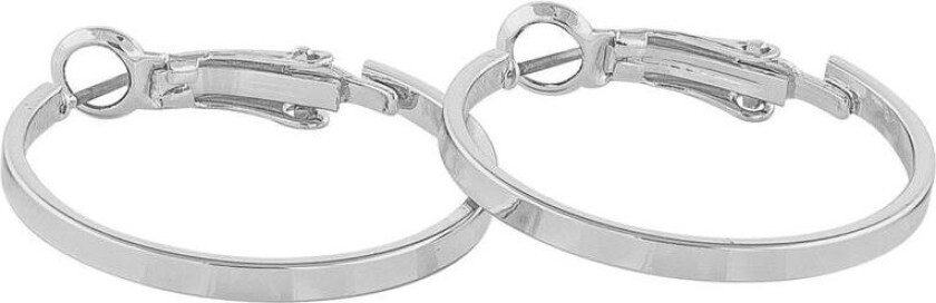 Snö Of Sweden Moe Ring Earring Plain Silver 25mm