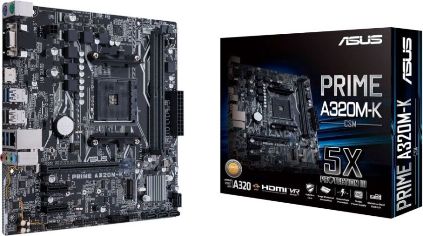 Asus PRIME A320M-K/CSM AMD A320 AM4 Micro ATX