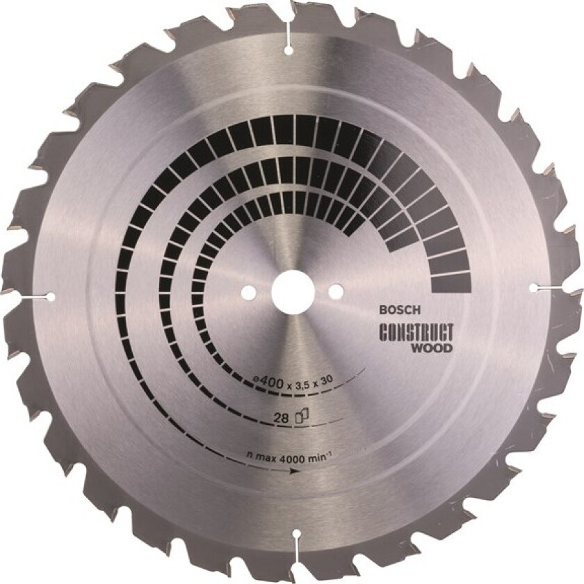 Sirkelsagblad Construct Wood 400 x 30 x 3,5 mm; 28