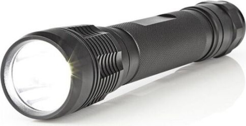 Nedis LED lommelykt   Batteri drevet   4.5 V DC   10 W   3x C/LR14   Nominell lysfluks: 500 lm   Lysrekkevidde: 250 m   Strålevinkel: 9.5 °