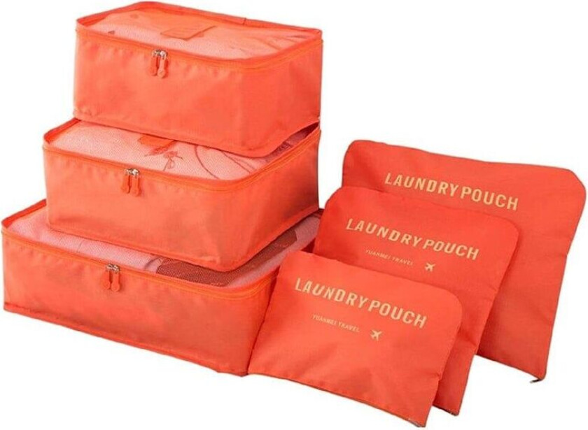 Organiseringssett for kofferter - Orange