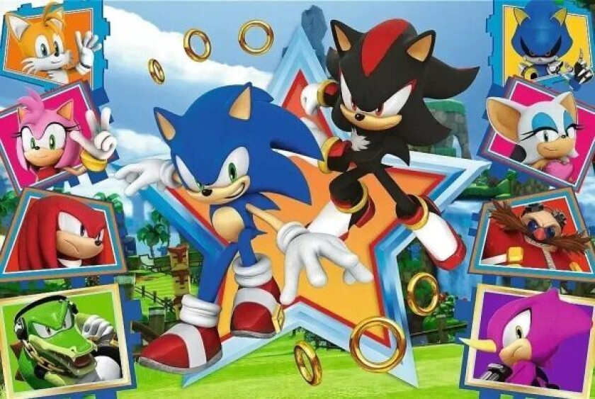 Puzzle 100 brikker Møt Sonic Sonic