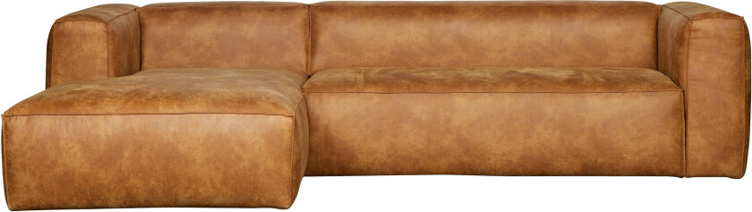 Bean corner sofa cognac flervalg-Venstre Hjørne