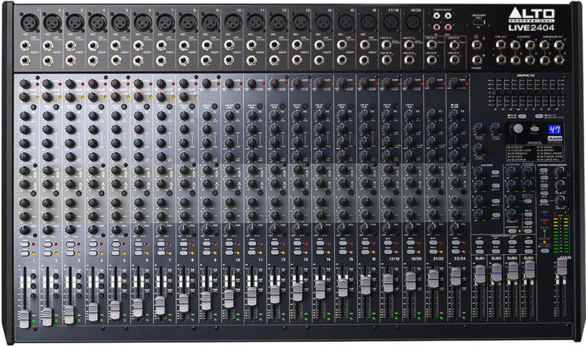 Alto Live 2404 24-Kanals USB-Mikser med DSP