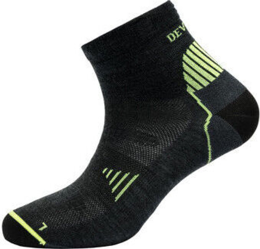 Running Merino Ankle Sock Dark Grey 41-43