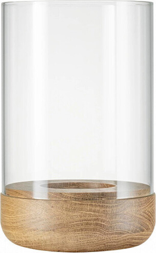 Lanto lanterne lyslykt M Ø 12 cm Transparent-oak