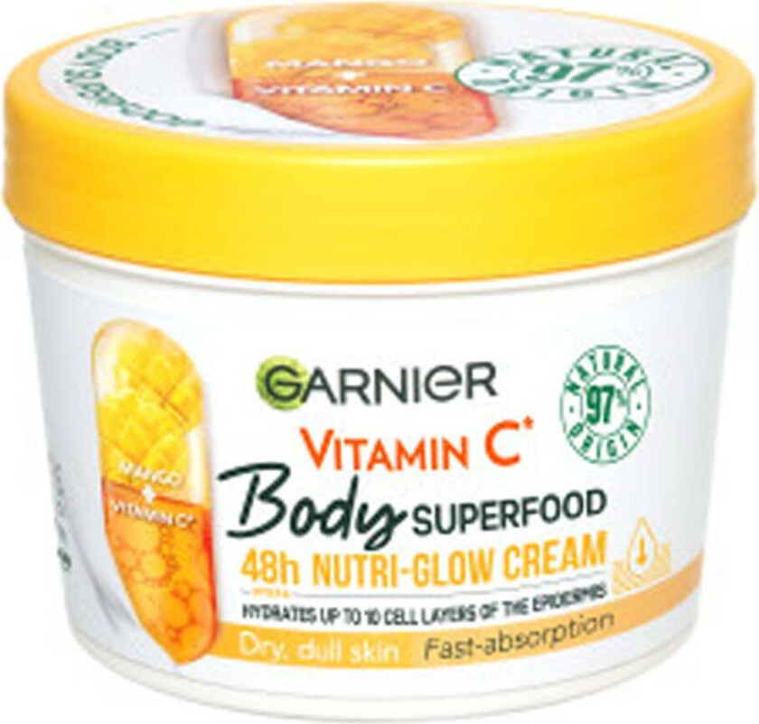 Garnier Body Superfood Nutri Glow Body Cream Vitamin C And Mango