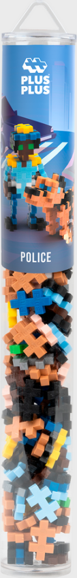 Plus-Plus - Police / 100 pcs Tube (4296)