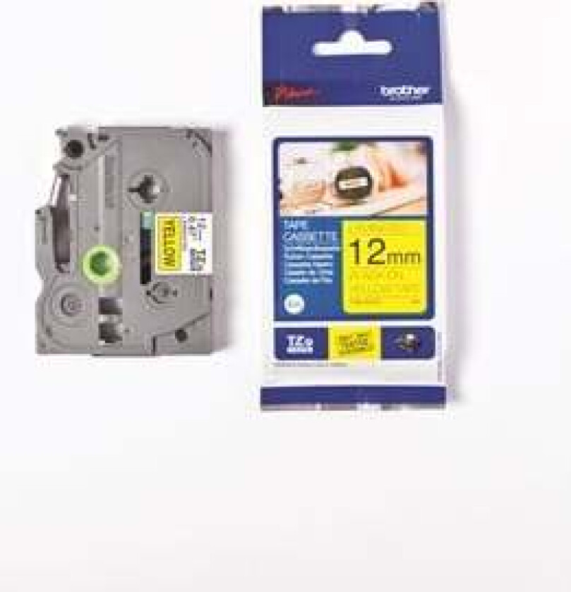 - TZe Tape 12mmx4m Laminated Black&Yellow