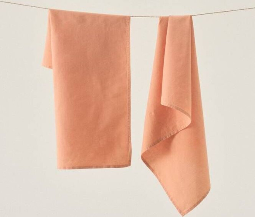 KIT kjøkkenhåndkle 2-pk Terrakotta oransje