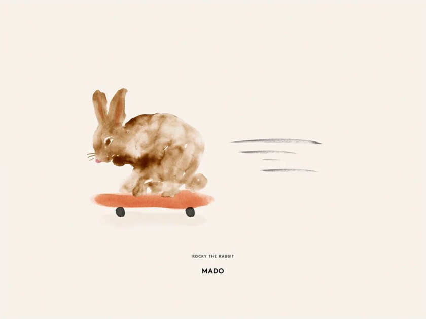 Rocky the Rabbit plakat 30 x 40 cm