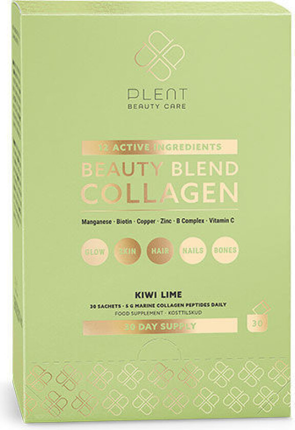 Beauty Blend Collagen - Kiwi Lime 30 x 5 gr - 1 Pakke