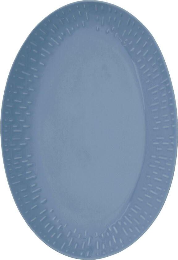 - Life in Colour - Confetti - Blueberry oval dish w/relief porcelain (13434)