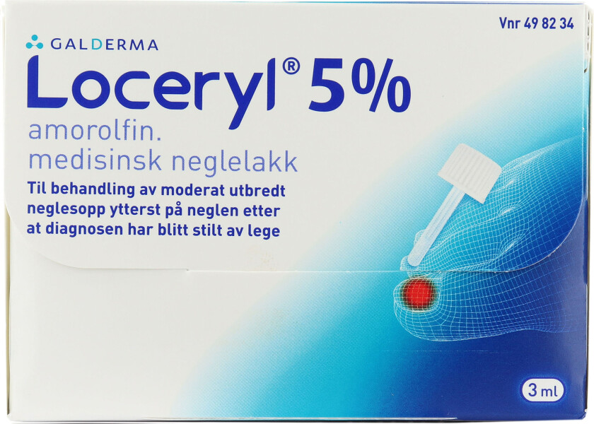 Loceryl Medisinsk neglelakk 5%, 3 ml.